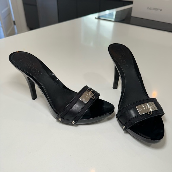 Vintage DIOR MULE HEELS - Picture 3 of 9